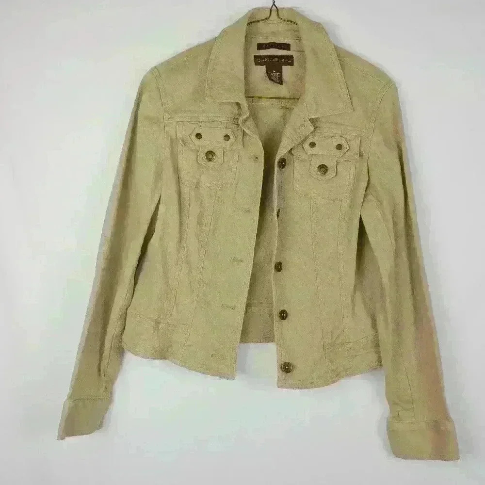 Bandolino Women's M Jacket Tan Long Sleeve…